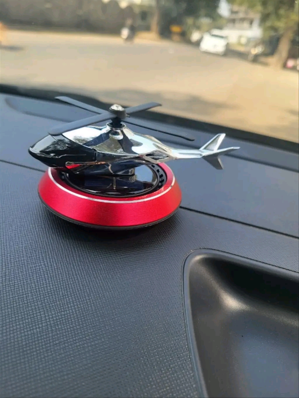 Trendy Car Perfume Sollar Helicopter 🚁 Design Multiple Colours Available
