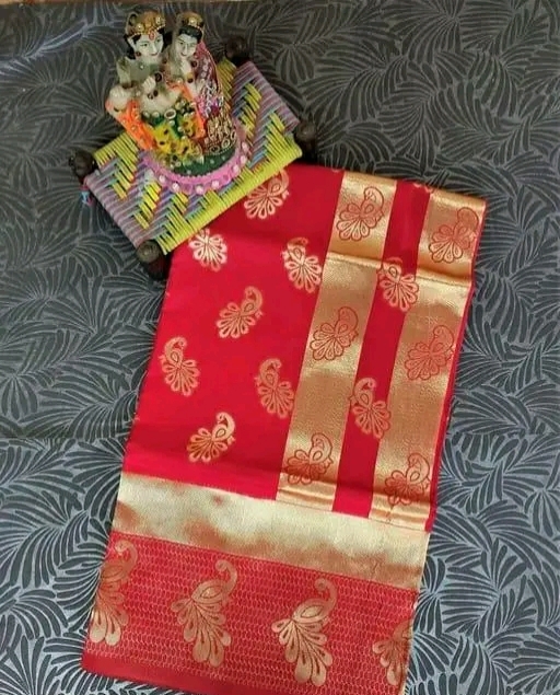 Trendy Colour banarasi jacquard Saree 