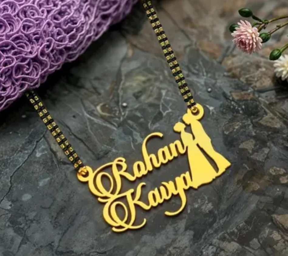 Couple Name Mangal Sutra Trendy